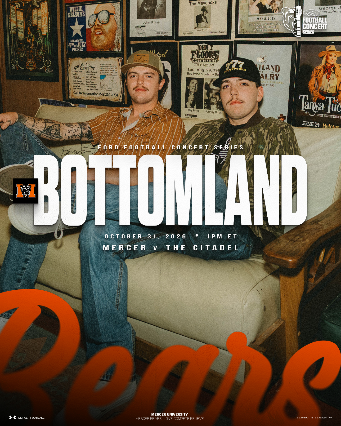 Ford Football Concert Series: Bottomland, Featuring Cam Smith