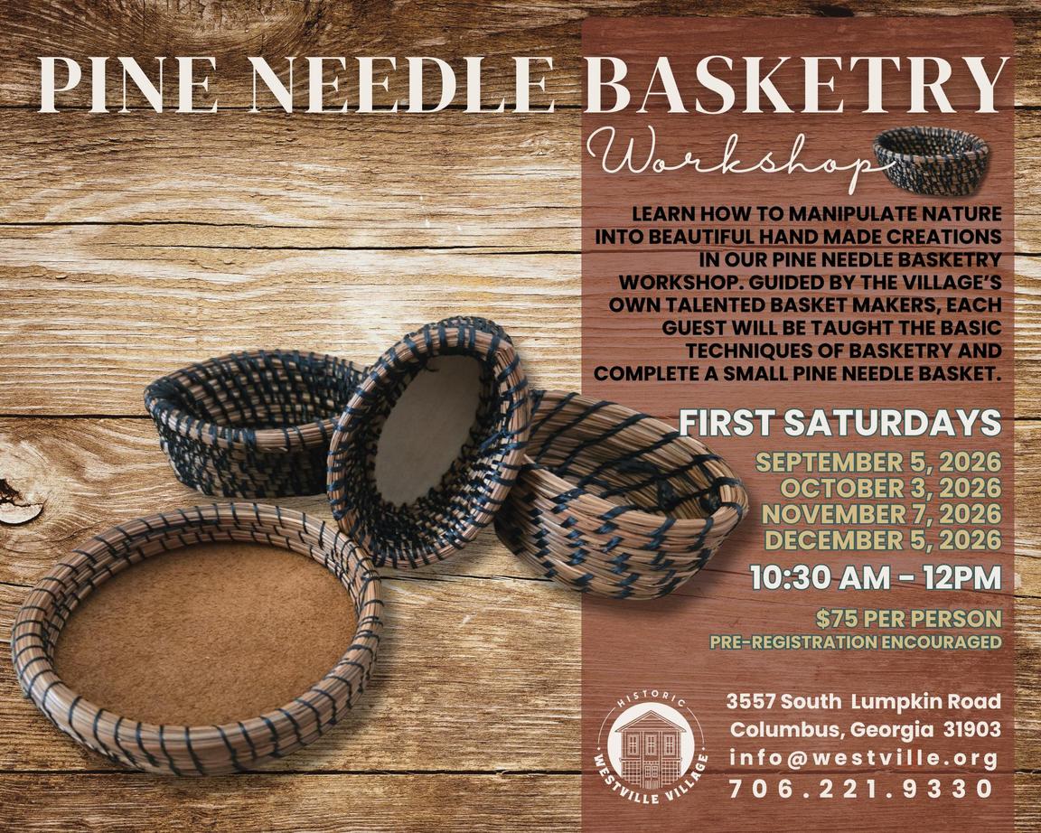 Pine Needle Basketry Workshop