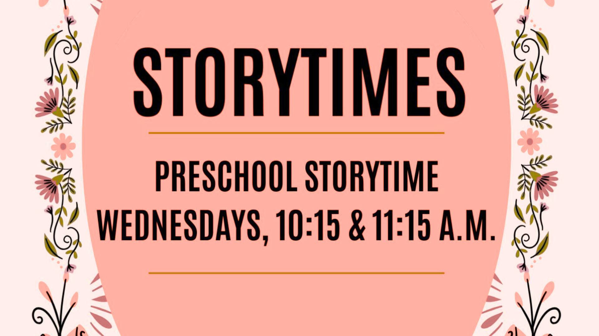 Pre-School Storytime