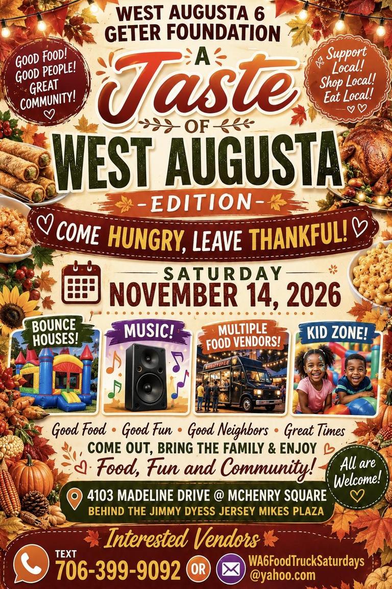 “A Taste Of West Augusta” Presented By The Geter Foundation
